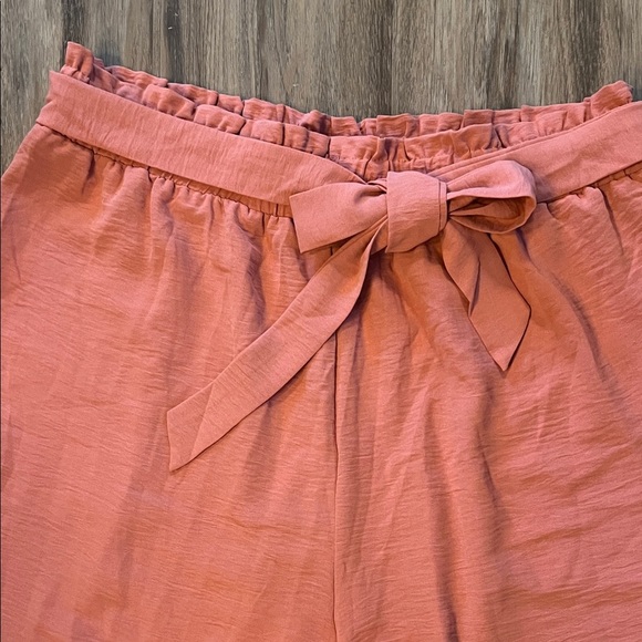 Chic Coral Pants with Tie-Waist - Picture 4 of 5